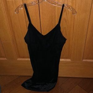 Black mini velvet dress from h and m
